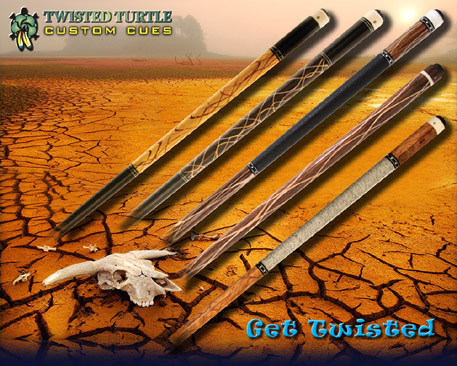 Twisted Turtle Pool Cues