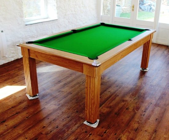 Gatley Pool Dining Table in Oak Finish