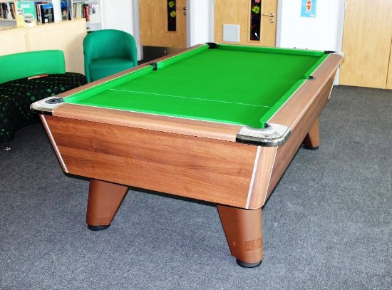 8ft Winner Walnut Pool Table - Green Cloth