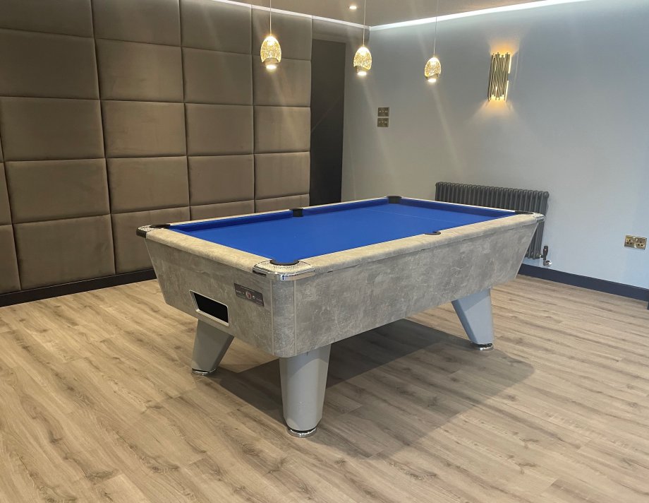 Supreme Winner Italian Grey Pool Table