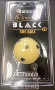 Aramith Black 2 1/4" American Size 6 Dot Cue Ball