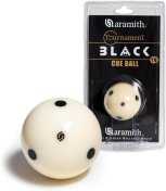 Aramith Black 2 1/4" American Size 6 Dot Cue Ball