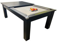 2-4 Week Delivery - Modern Classic Black Pool Dining Table - 6ft or 7ft