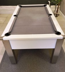 Spirit Tournament White High Gloss Pool Table - 6ft or 7ft