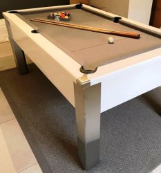 2-4 Week Delivery - 6ft Spirit White High Gloss Pool Table