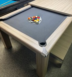 3-4 Week Delivery - Modern Driftwood Pool Dining Table - 6ft or 7ft