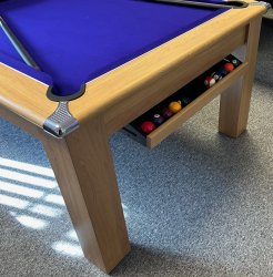 3-4 Week Delivery - Modern Classic Oak Pool Dining Table - 6ft or 7ft