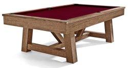 Brunswick Botanic Pool Table - Rustic Dark Brown 7ft or 8ft