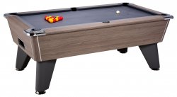 2-4 Week Delivery - Omega Pro 7ft Grey Oak Pool Table