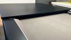 3-4 Week Delivery - Modern Classic Black Pool Dining Table - 6ft or 7ft