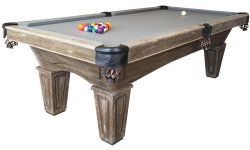 Brunswick Allenton Driftwood Pool Table - Tapered Legs 7ft or 8ft.