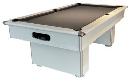 2-4 Week Delivery - Classic Slimline White Pool Table - 7ft Size