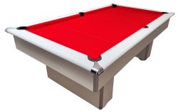 2-4 Week Delivery - Classic Slimline White Pool Table - 7ft Size