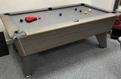 2-4 Week Delivery - Omega Pro 7ft Grey Oak Pool Table