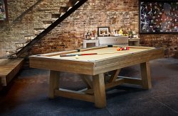 Brunswick Botanic Pool Table - Rustic Dark Brown 7ft or 8ft