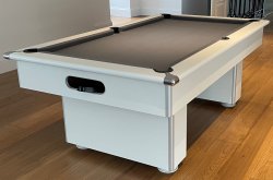 2-4 Week Delivery - Classic Slimline White Pool Table - 7ft Size