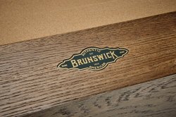 Brunswick Botanic Pool Table - Rustic Dark Brown 7ft or 8ft