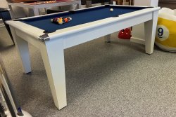 2-4 Week Delivery - Classic White Pool Dining Table - 6ft or 7ft