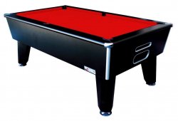 2-4 Week Delivery - 6ft Optima Classic Black Slate Bed Pool Table