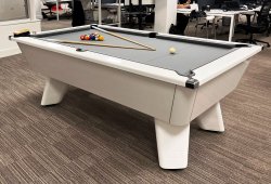 White Wolf High Gloss Slate Bed Pool Table - 6ft or 7ft