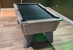 2-4 Week Delivery - Omega Pro 7ft Grey Oak Pool Table