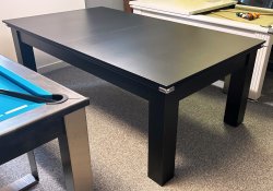 3-4 Week Delivery - Modern Classic Black Pool Dining Table - 6ft or 7ft