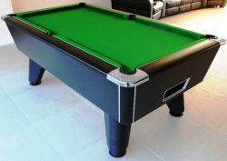 2-4 Week Delivery - 6ft Supreme Winner Black Pool Table