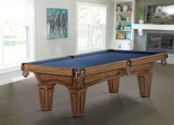 Brunswick Allenton Rustic Brown Pool Table - Tapered Legs 7ft or 8ft.