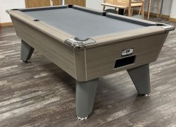 2-4 Week Delivery - Omega Pro 7ft Grey Oak Pool Table