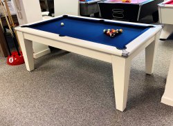 2-4 Week Delivery - Classic White Pool Dining Table - 6ft or 7ft