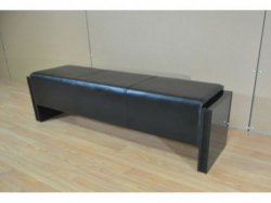 High Gloss Black Bench Pool Table Seat