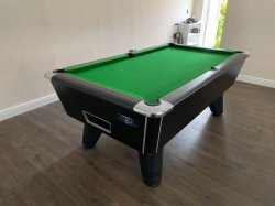 2-4 Week Delivery - 6ft Supreme Winner Black Pool Table