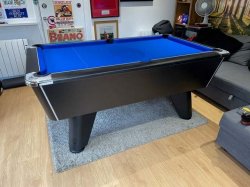 2-4 Week Delivery - 6ft Supreme Winner Black Pool Table