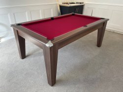 EX-Display Showroom Classic Dark Walnut Pool Dining Table - 7ft