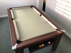 EX-Display Showroom Classic Dark Walnut Pool Dining Table - 7ft