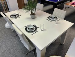 2-4 Week Delivery - Classic White Pool Dining Table - 6ft or 7ft