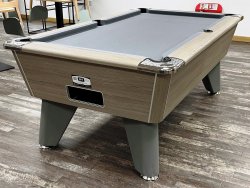 2-4 Week Delivery - Omega Pro 7ft Grey Oak Pool Table