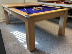 3-4 Week Delivery - Modern Classic Oak Pool Dining Table - 6ft or 7ft