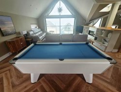 2-4 Week Delivery - 6ft Supreme Winner White Slate Bed Pool Table