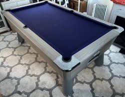 2-4 Week Delivery - Omega Pro 7ft Grey Oak Pool Table