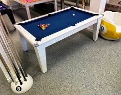 2-4 Week Delivery - Classic White Pool Dining Table - 6ft or 7ft