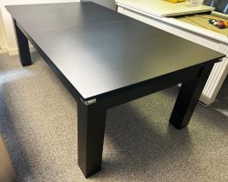 3-4 Week Delivery - Modern Classic Black Pool Dining Table - 6ft or 7ft