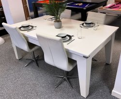 2-4 Week Delivery - Classic White Pool Dining Table - 6ft or 7ft