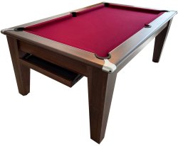 EX-Display Showroom Classic Dark Walnut Pool Dining Table - 7ft