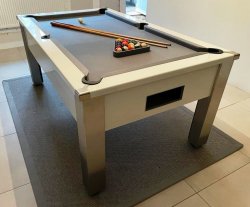 Spirit Tournament White High Gloss Pool Table - 6ft or 7ft