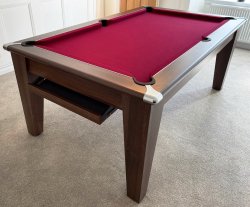 EX-Display Showroom Classic Dark Walnut Pool Dining Table - 7ft