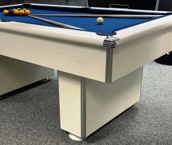 Gatley Slimline White Slate Bed Pool Table - 6ft or 7ft