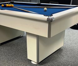 2-4 Week Delivery - Classic Slimline White Pool Table - 7ft Size