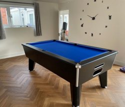 2-4 Week Delivery - 6ft Optima Classic Black Slate Bed Pool Table