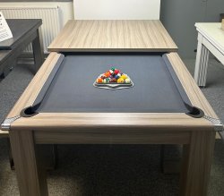 3-4 Week Delivery - Modern Driftwood Pool Dining Table - 6ft or 7ft